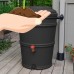 EarthMinded RainStation 45 gal. Rain Barrel with Diverter System - Recycled Black   
